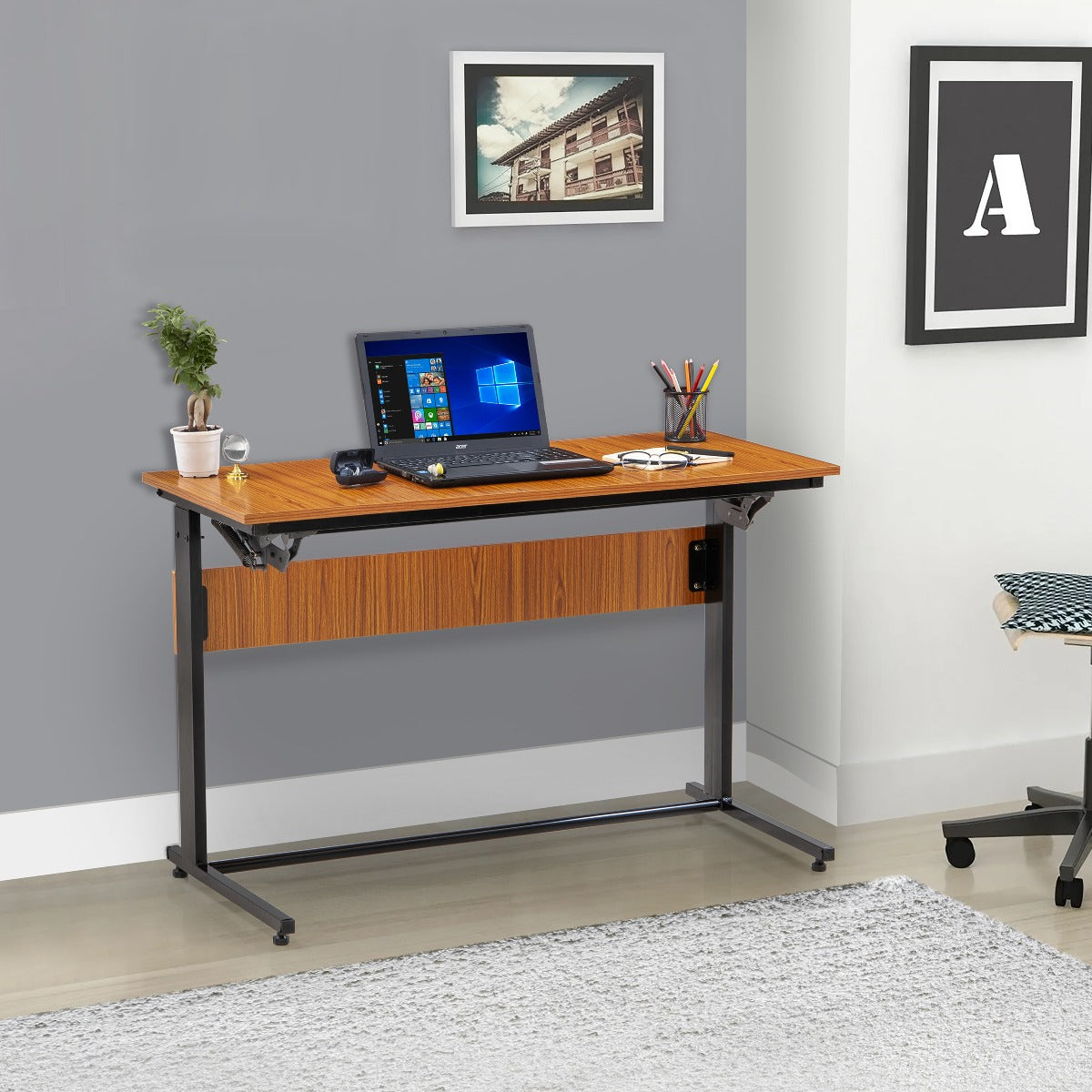 Buy Blaze Lift-up Sit & Stand Desk 4ft Online – TheHomeOffice